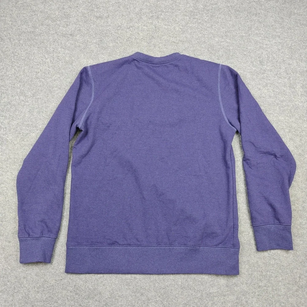 The North‎ Face Sweatshirt Mens Large Purple Heritage Patch Fleece Crewneck